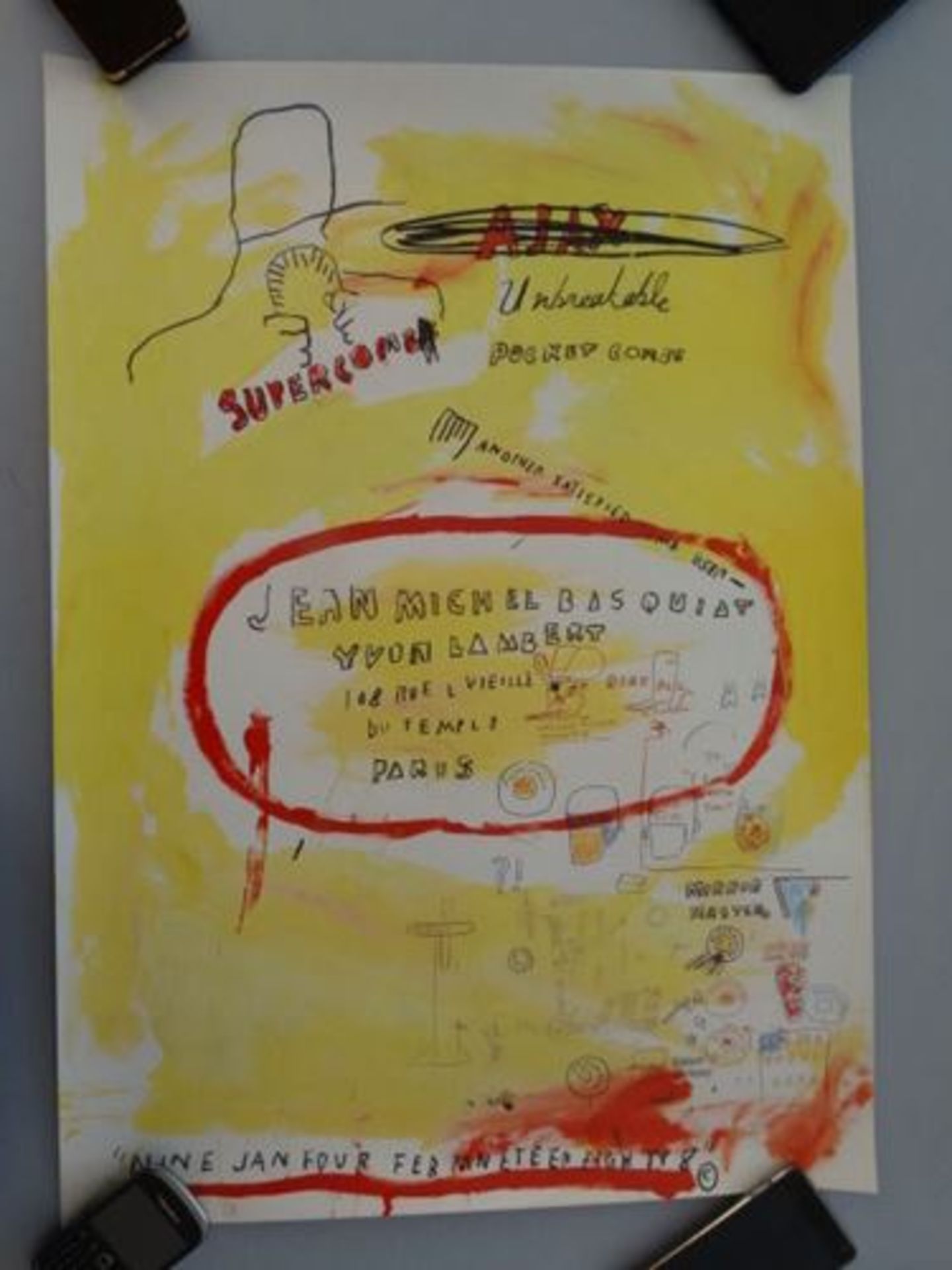 Jean-Michel BASQUIAT Supercomb Dimensions: 73.0 x 52.0 cm In excellent [...] - Bild 2 aus 3