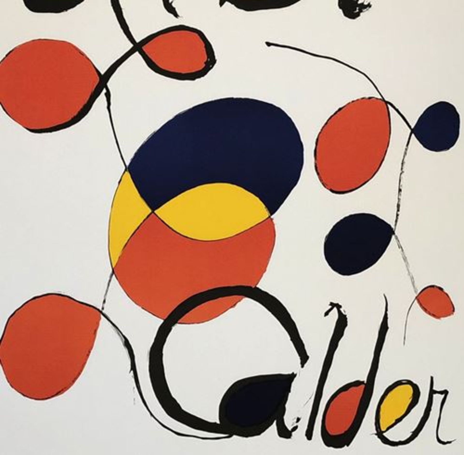 Alexander CALDER Abstract Composition Albi Offset poster, 1971 Printed signature On [...] - Bild 3 aus 3