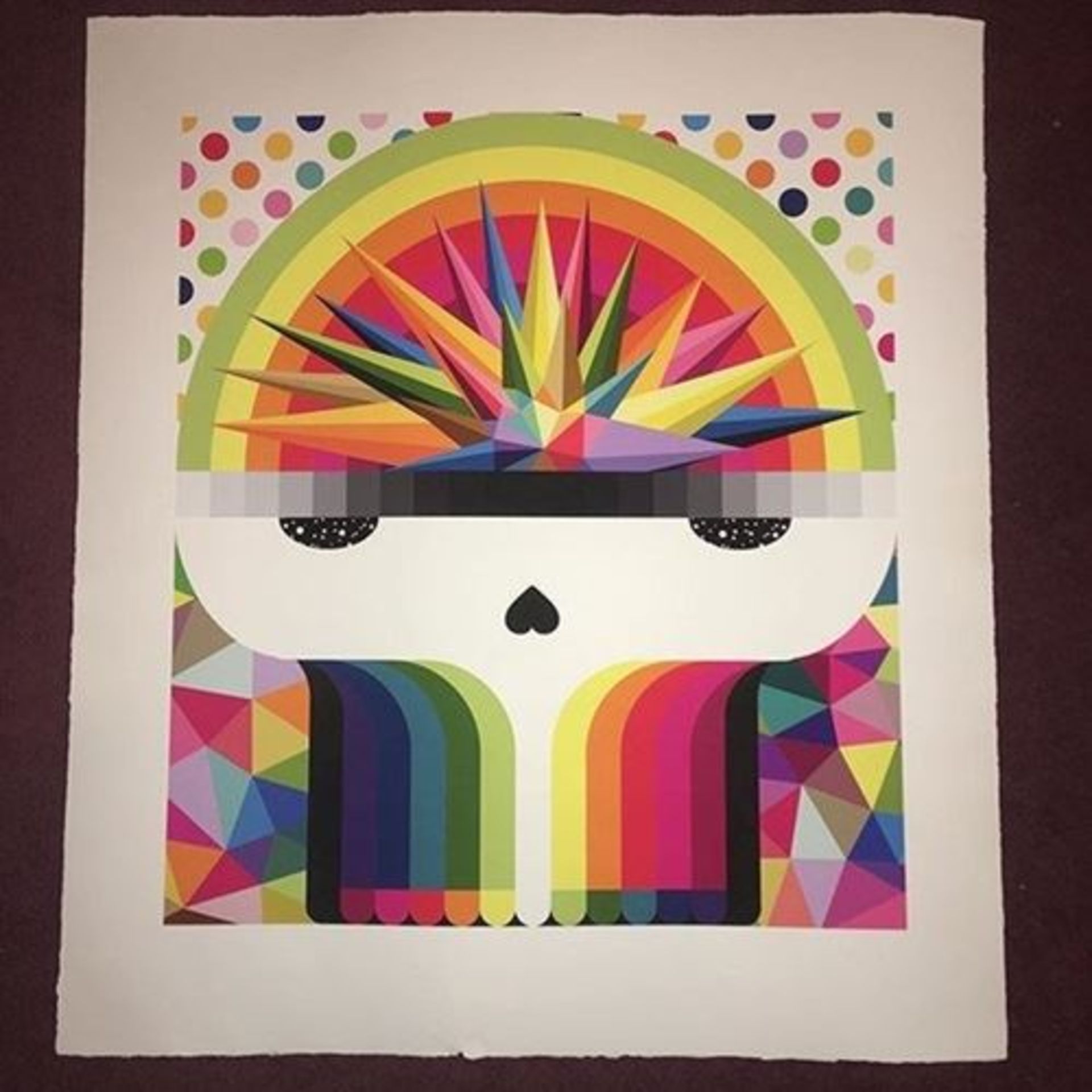 Okuda, Untitled, 2019 Edition Art Print on archival paper cut by [...]