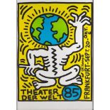 Keith HARING Theater Der Welt 1985 Original screenprint Signed in the plate On thick [...]