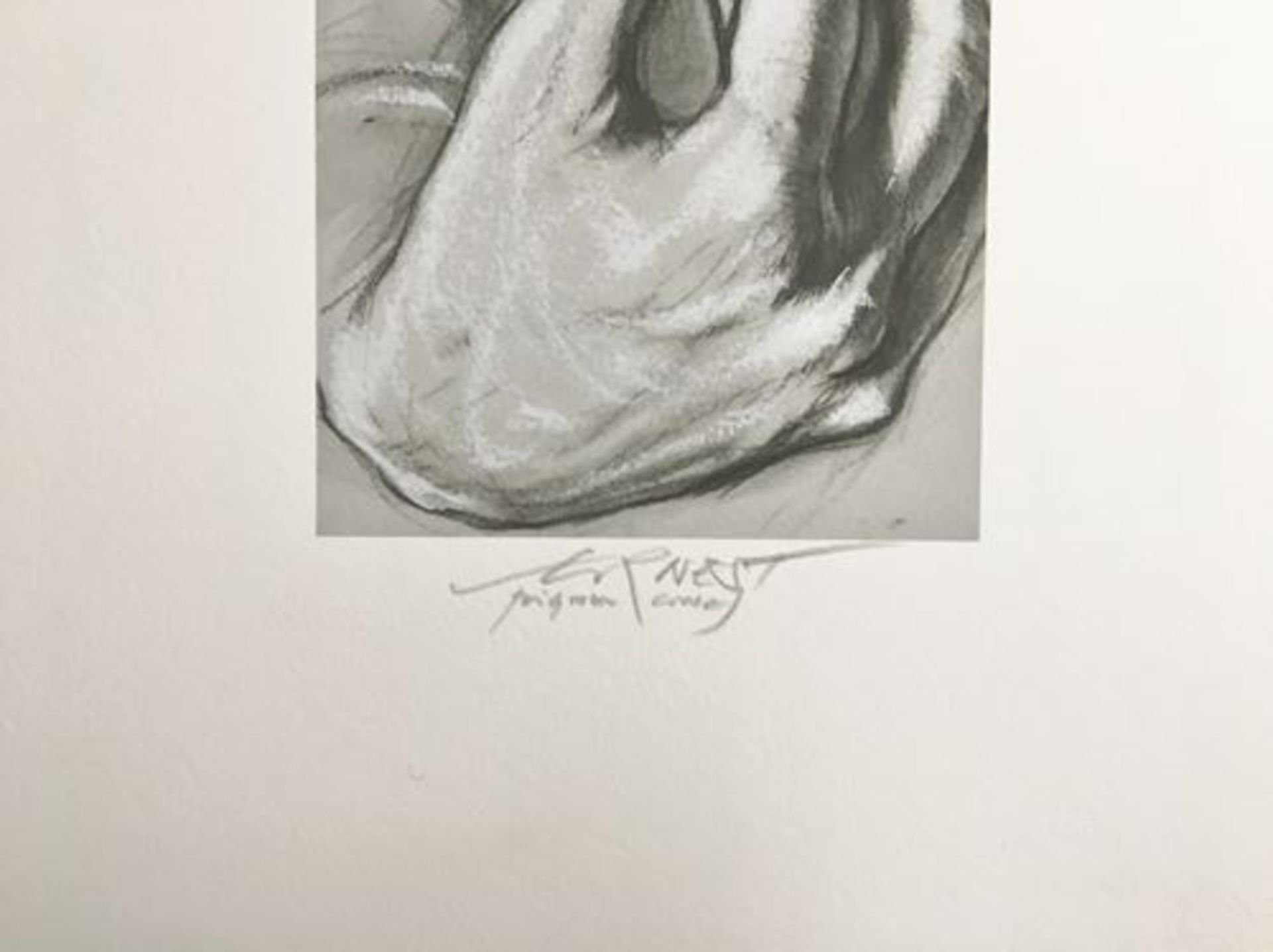 Ernest PIGNON-ERNEST Sans titre, 2011 Tirage pigmentaire rehaussé au fusain [...] - Bild 3 aus 4