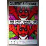 Gilbert & George Hand Signed Poster from The Great Exhibition Luma [...]