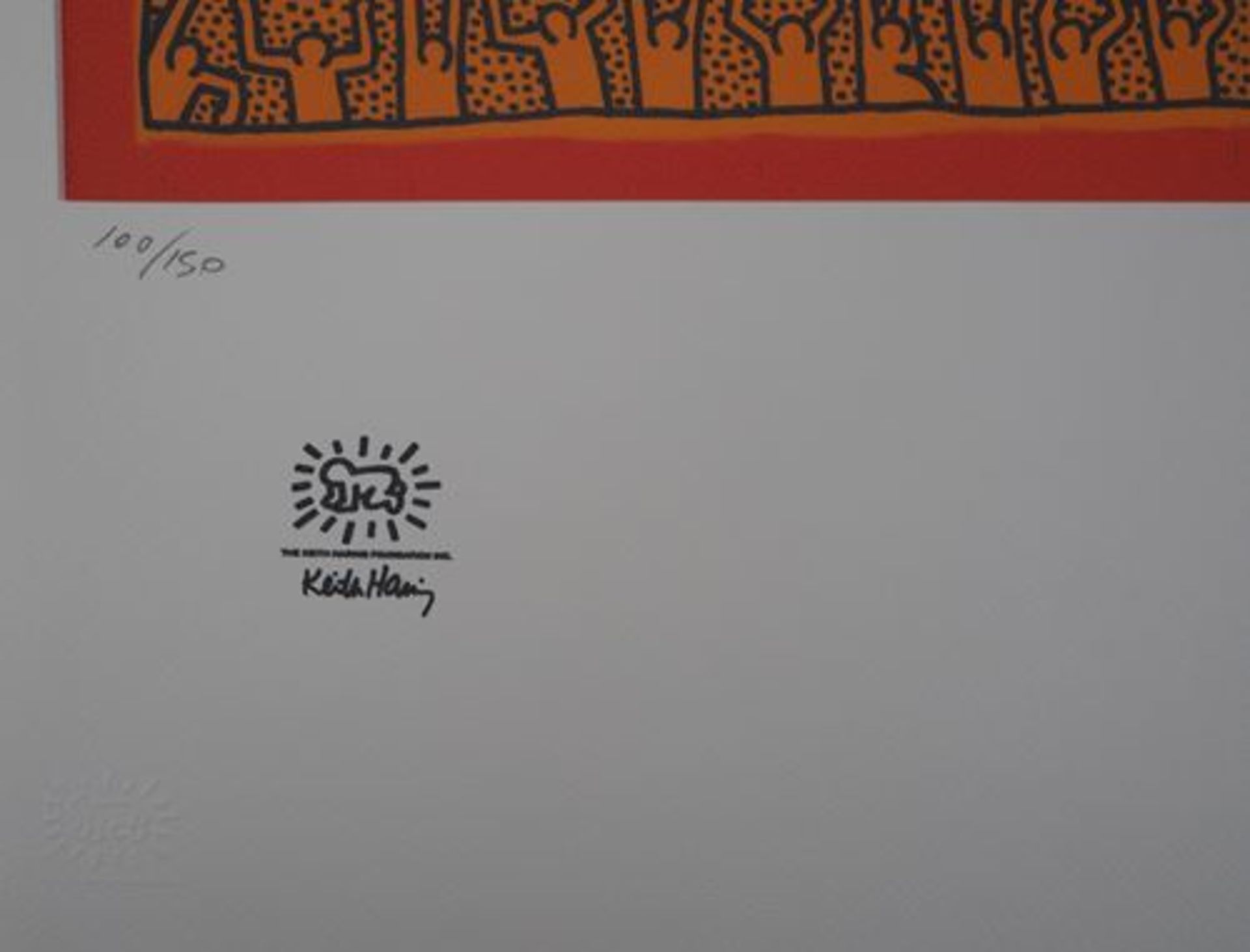 Keith HARING Futurism Screenprint on Vellum Signed in the plate Bears the dry stamp [...] - Bild 6 aus 6