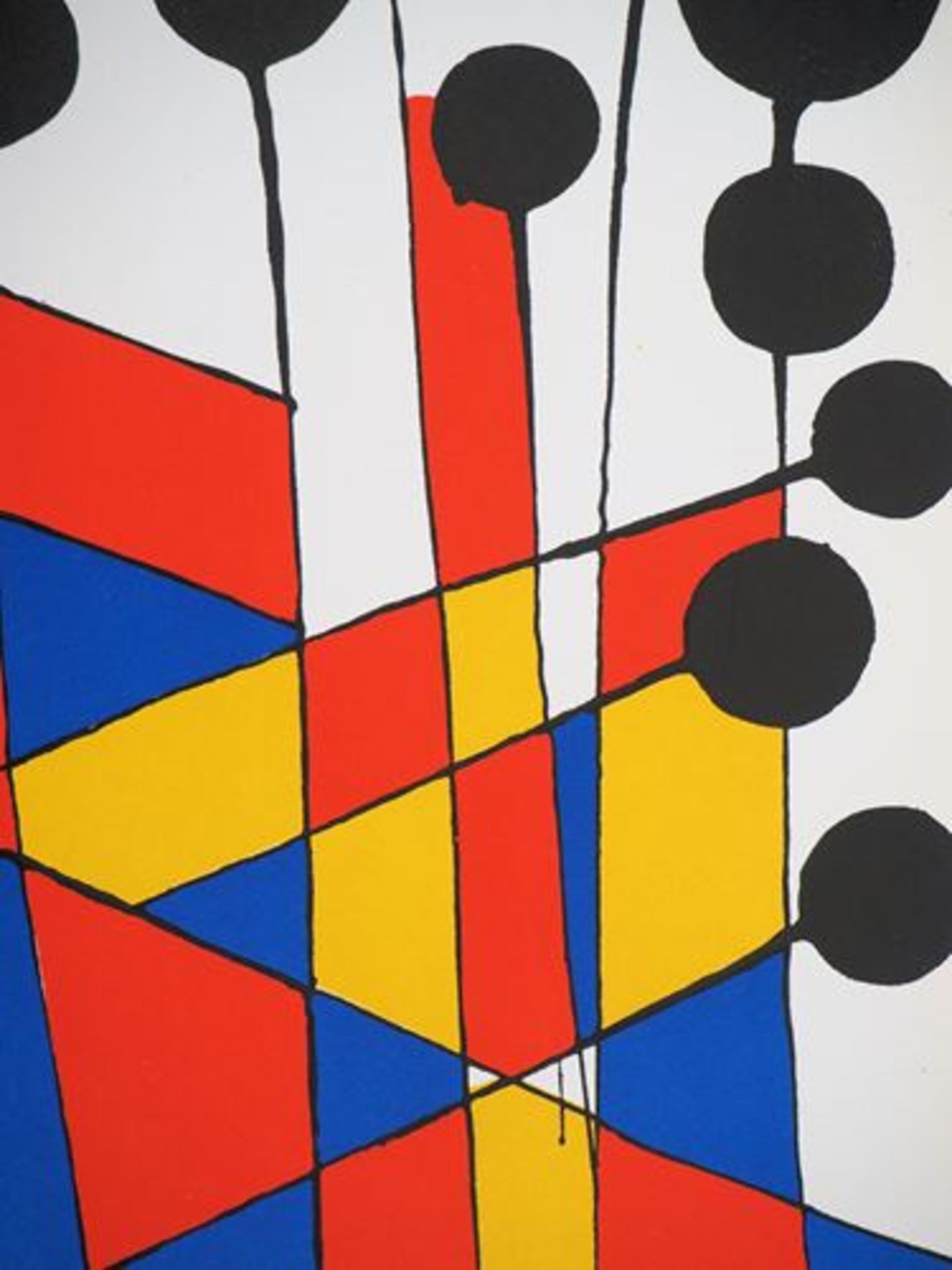 Alexander CALDER Mosaics and Black Balloons, 1971 Original lithograph in 4 colour [...] - Bild 5 aus 5