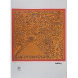 Keith HARING Futurism Screenprint on Vellum Signed in the plate Bears the dry stamp [...]