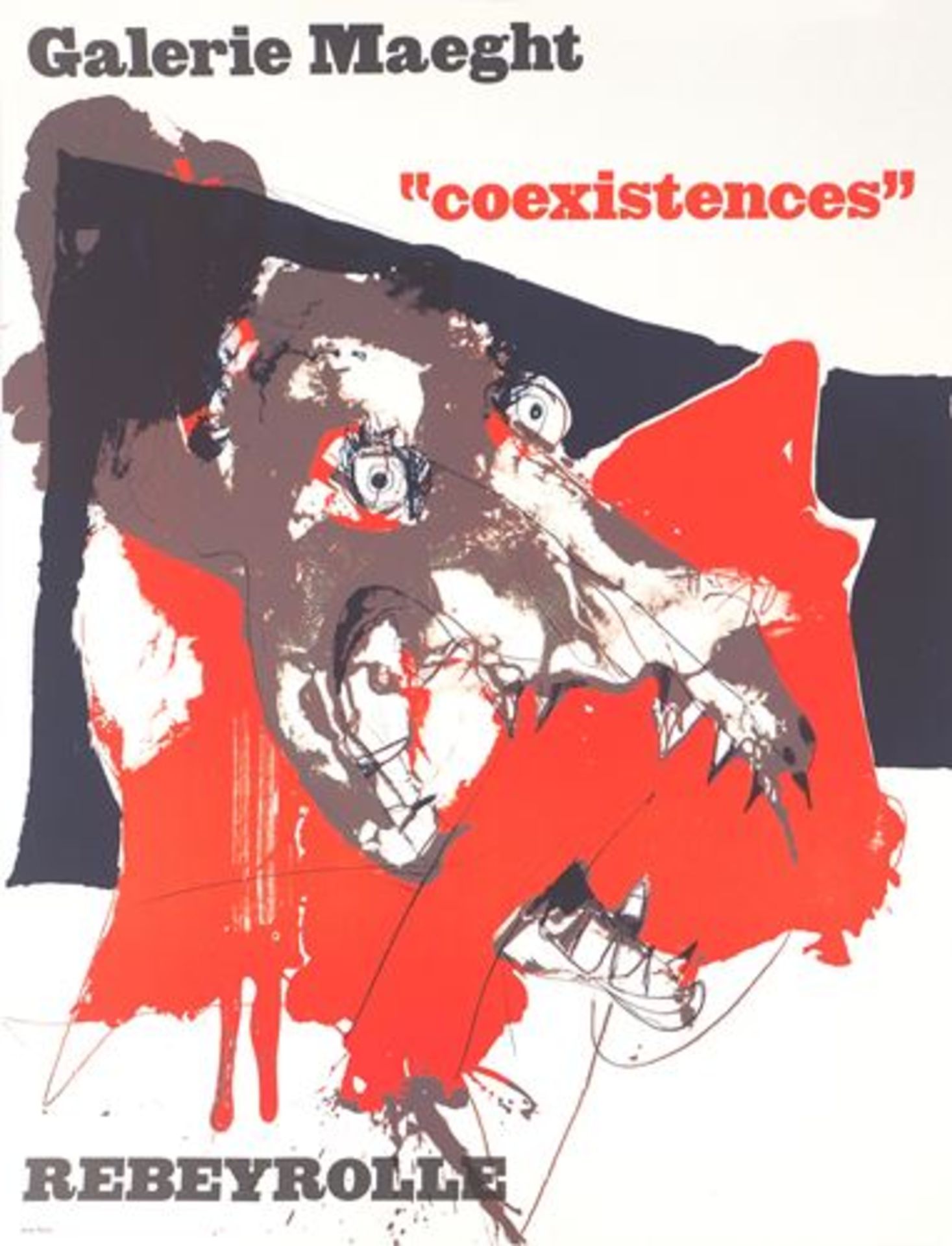 Paul REBEYROLLE (1926-2005) Coexistences Affiche lithographique originale [...]