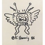 Keith HARING (1958-1190) TV angel, circa 1986. Original felt drawing by Keith [...]