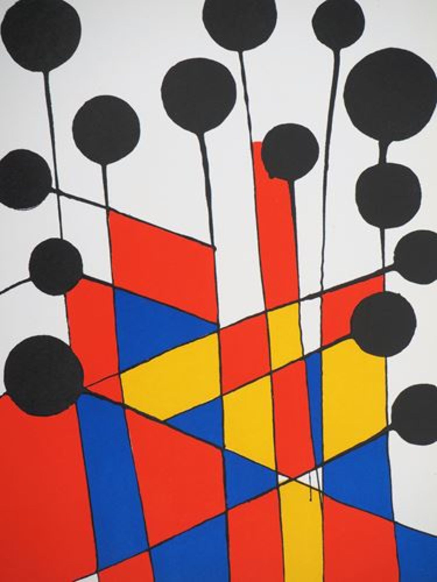 Alexander CALDER Mosaics and Black Balloons, 1971 Original lithograph in 4 colour [...] - Bild 2 aus 5