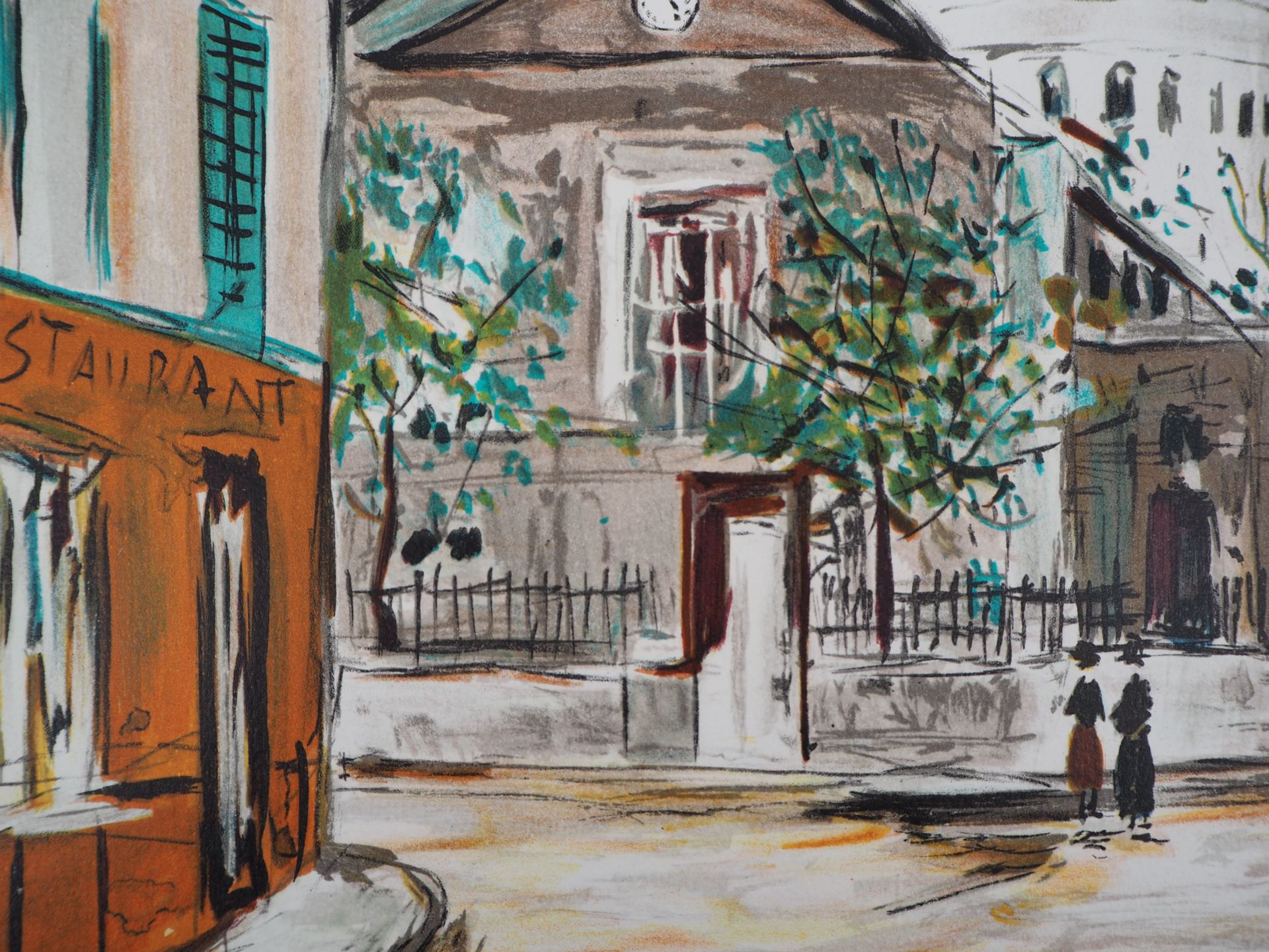 Maurice Utrillo (after) Saint-Pierre church, Place du Tertre in [...] - Bild 3 aus 8