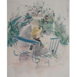 Berthe MORISOT (after) On a bench Lithograph enhanced with stencil Signed in the [...]