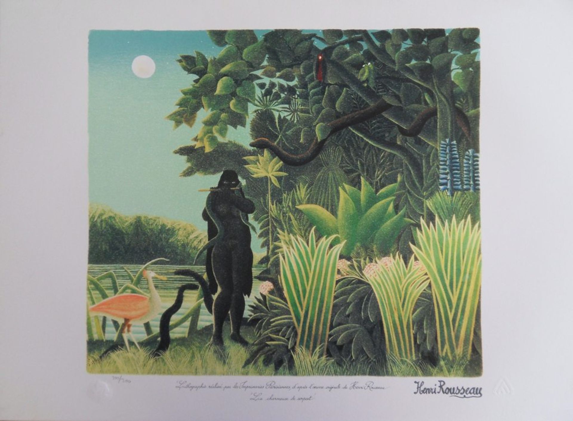 Le Douanier ROUSSEAU (Henri) The Snake Charmer Original lithograph on [...]