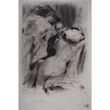 Alméry LOBEL-RICHE Seduction, 1912 Original etching on old Japan paper Signed in [...]