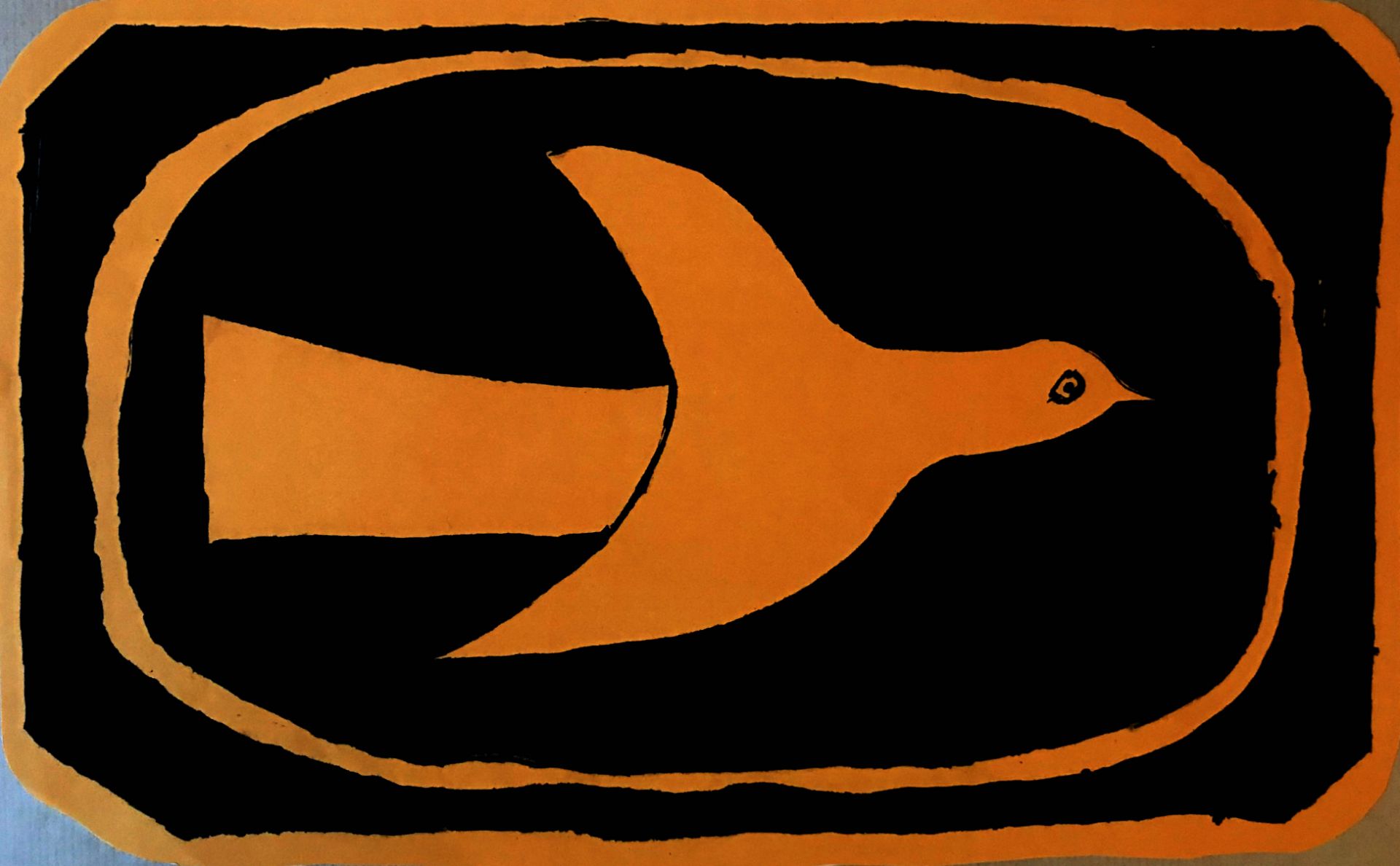 Georges Braque (1882-1963) (after) Bird VII Lithograph(1954) Printed in Mourlot [...]