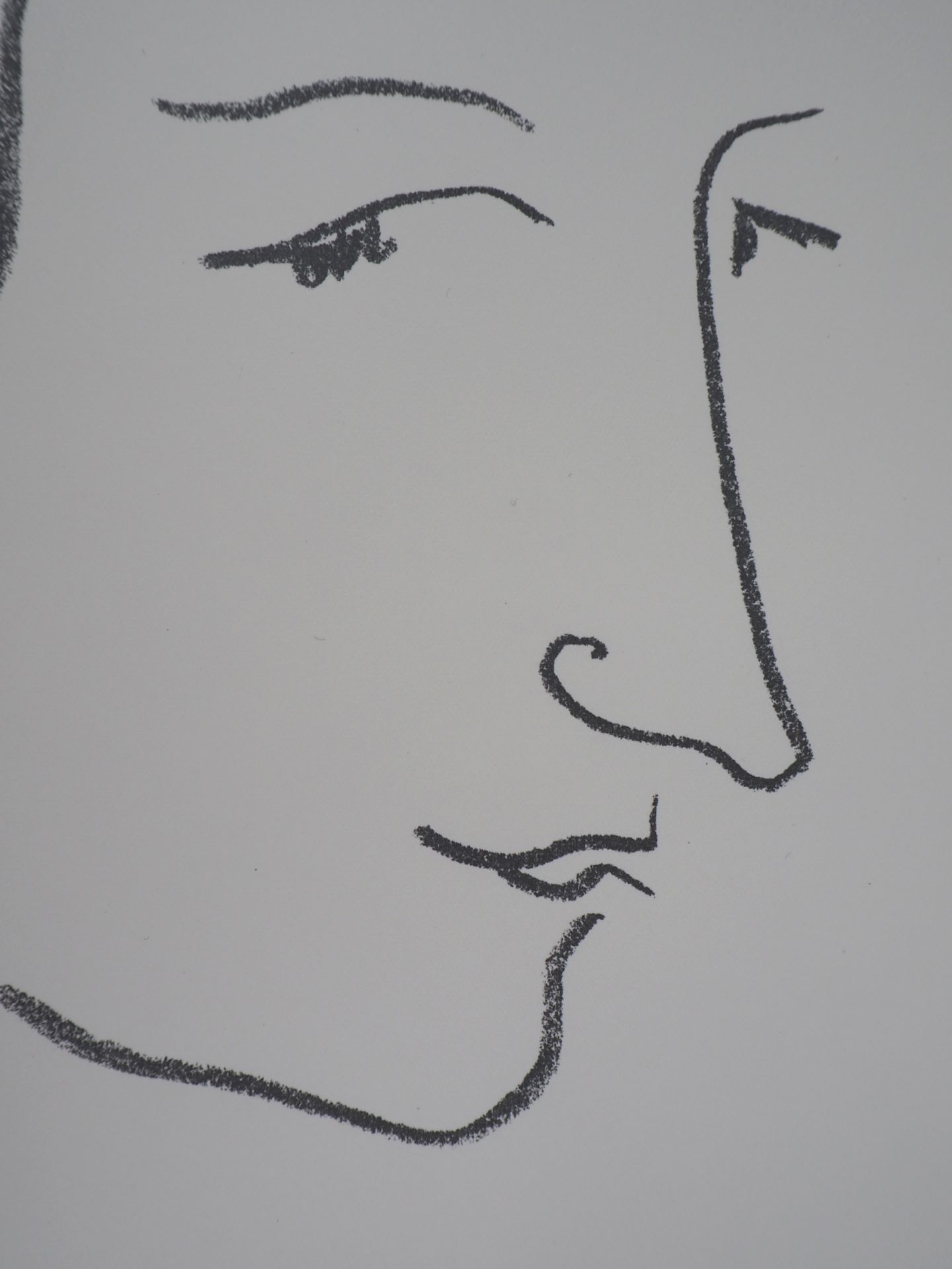 Henri MATISSE (1869-1954) Portrait in profile, 1952 Lithograph (Mourlot workshop) on [...] - Bild 2 aus 4
