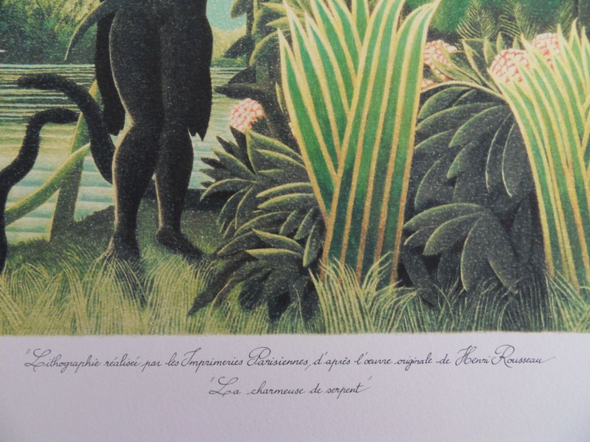 Le Douanier ROUSSEAU (Henri) The Snake Charmer Original lithograph on [...] - Bild 5 aus 6