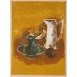 André MINAUX Still life with pitchers Original lithograph on Vellum Signed in [...]