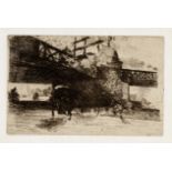 Giuseppe DE NITTIS View of London Etching and dry point From the "Gazette des beaux [...]