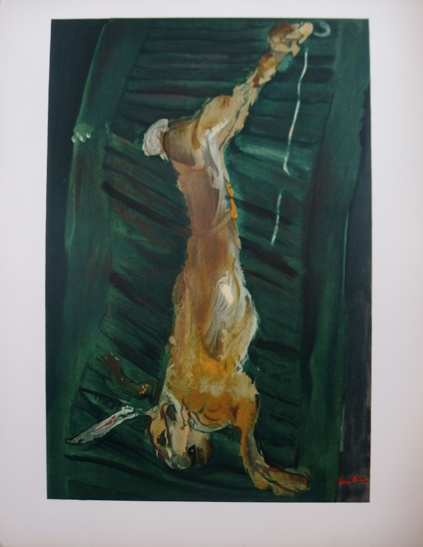 Chaïm SOUTINE Hare and green panel Lithograph on vellum Arches Printed in the [...] - Bild 4 aus 4