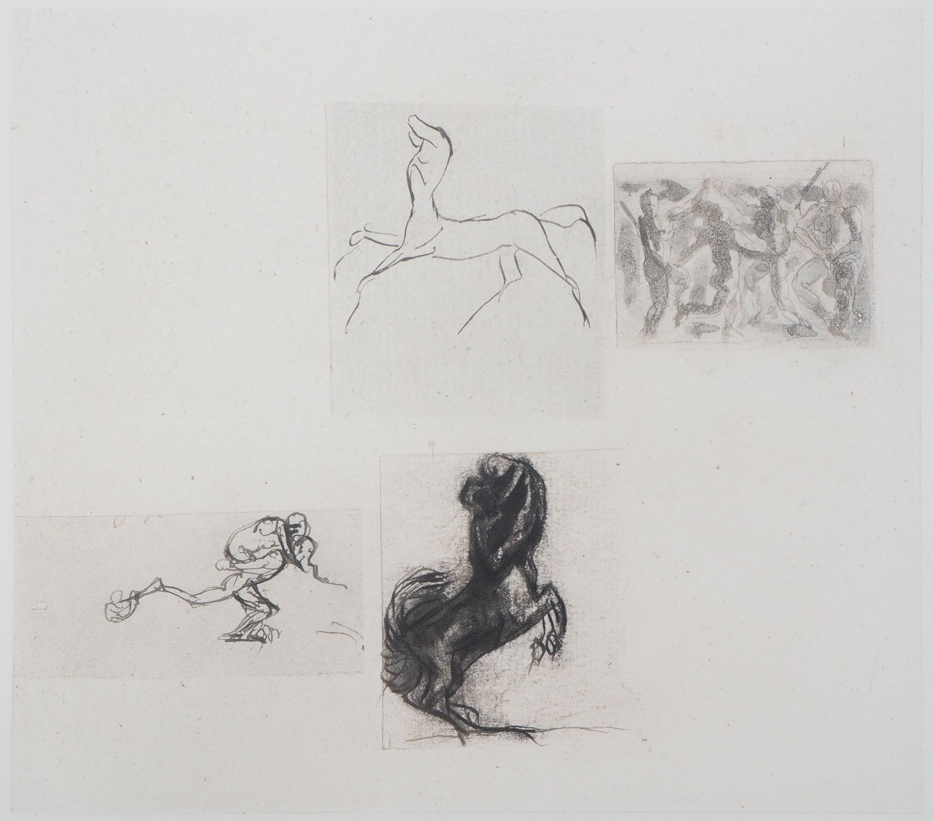 Auguste Rodin Four Studies, 1897 Engraving (rotogravure reprised in drypoint) and [...]