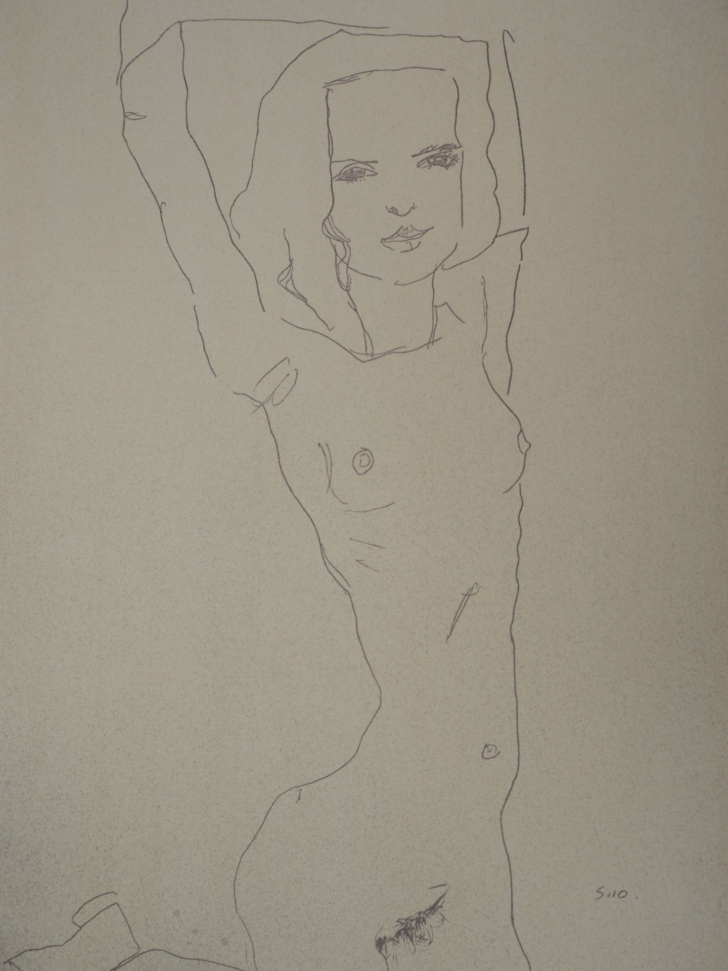 Egon SCHIELE (after) Female Nude Colored lithograph Signed in the plate On paper [...] - Bild 4 aus 7