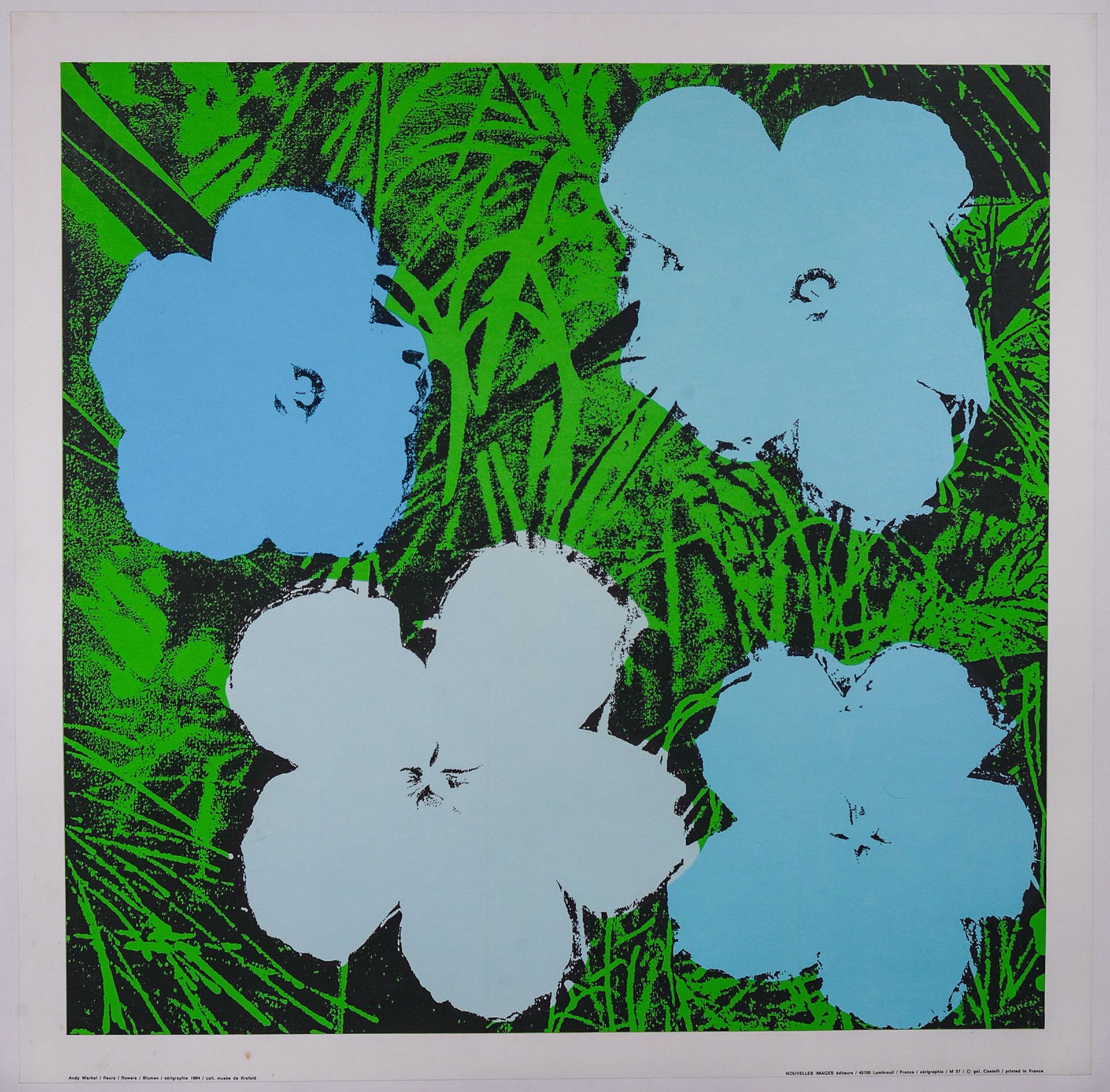 Andy WARHOL (after) Flowers, 1971 Silkscreen poster in color on cream wove [...]