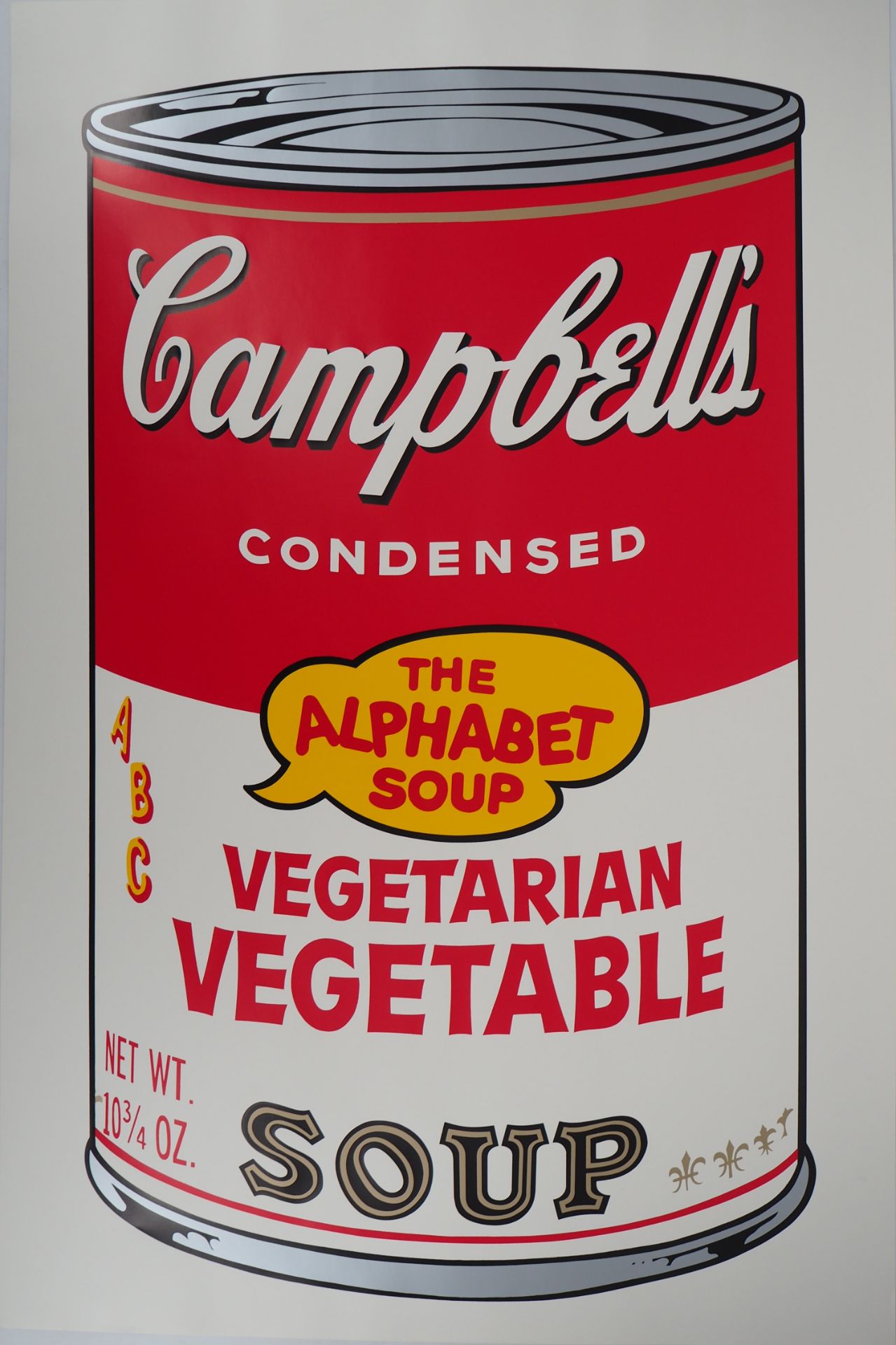 Andy WARHOL (1928 -1987) (from after) Campbell's soup - The Alphabet Soup Vegetarian [...]