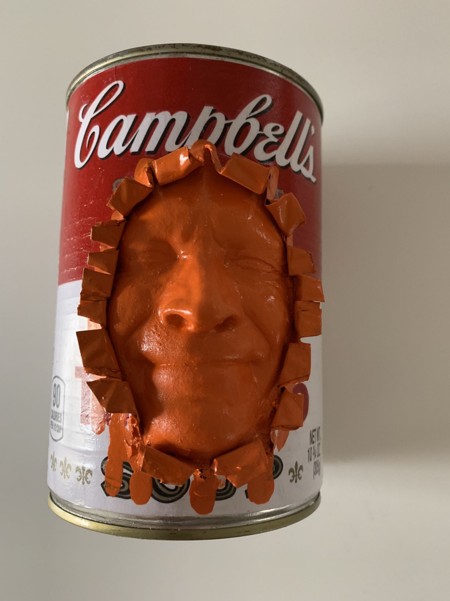 Gregos Campbell Soup Orange Sculpture 15 x 10 x 10 cm Plaster head in a Campbell [...] - Bild 3 aus 3