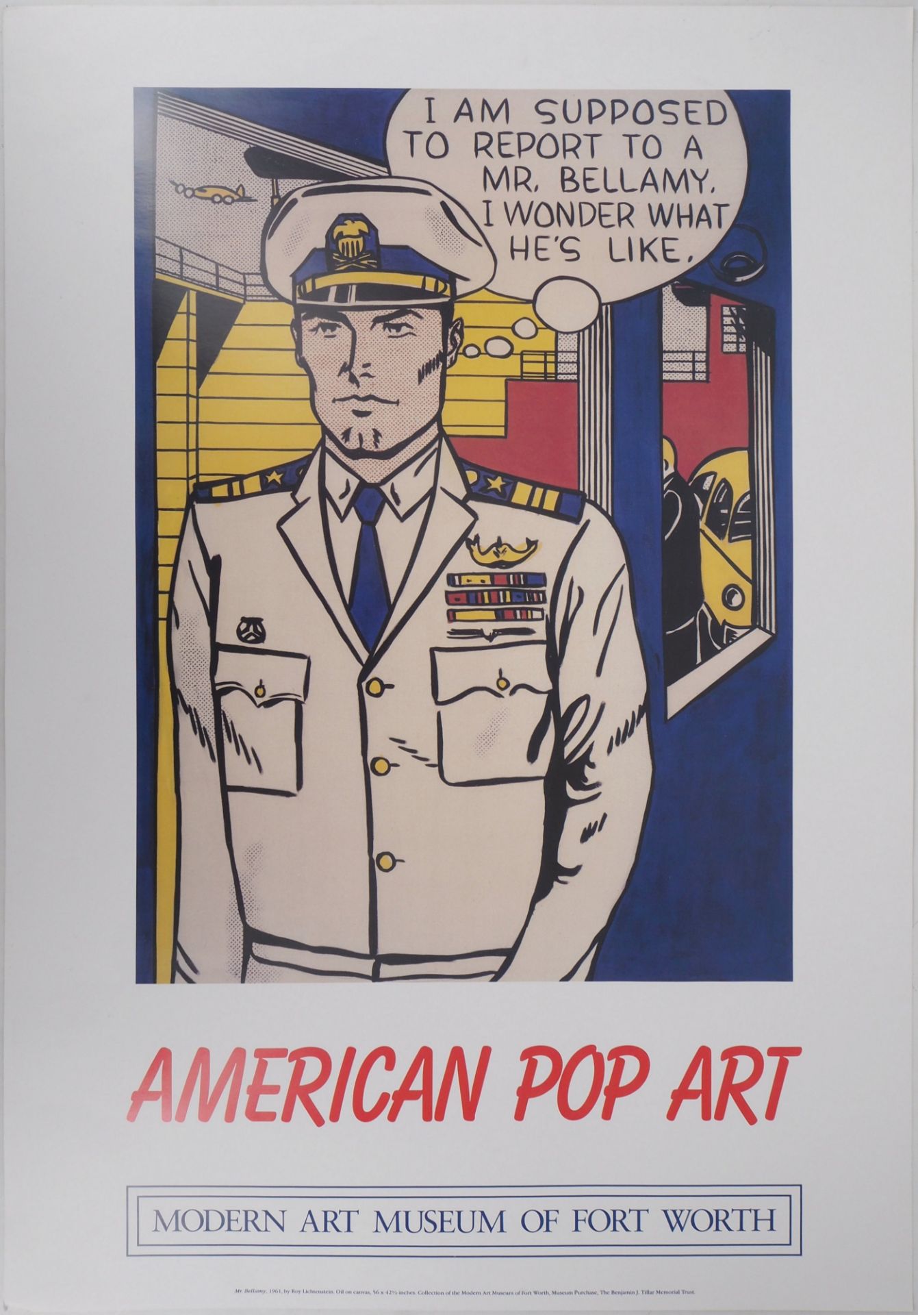 Roy LICHTENSTEIN (after) Mr. Bellamy Original poster of the Modern Art Museum of [...]