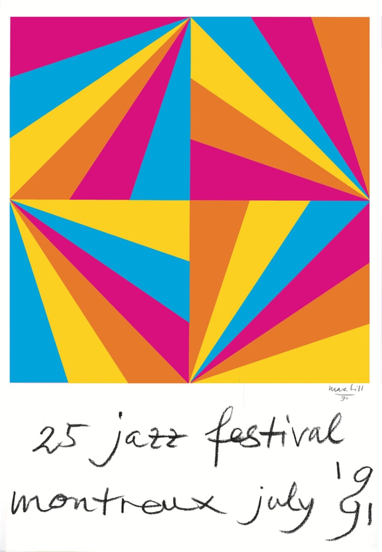 Max Bill, Montreux Jazz 1991 Silkscreen on paper Plate-signed &amp; not [...]
