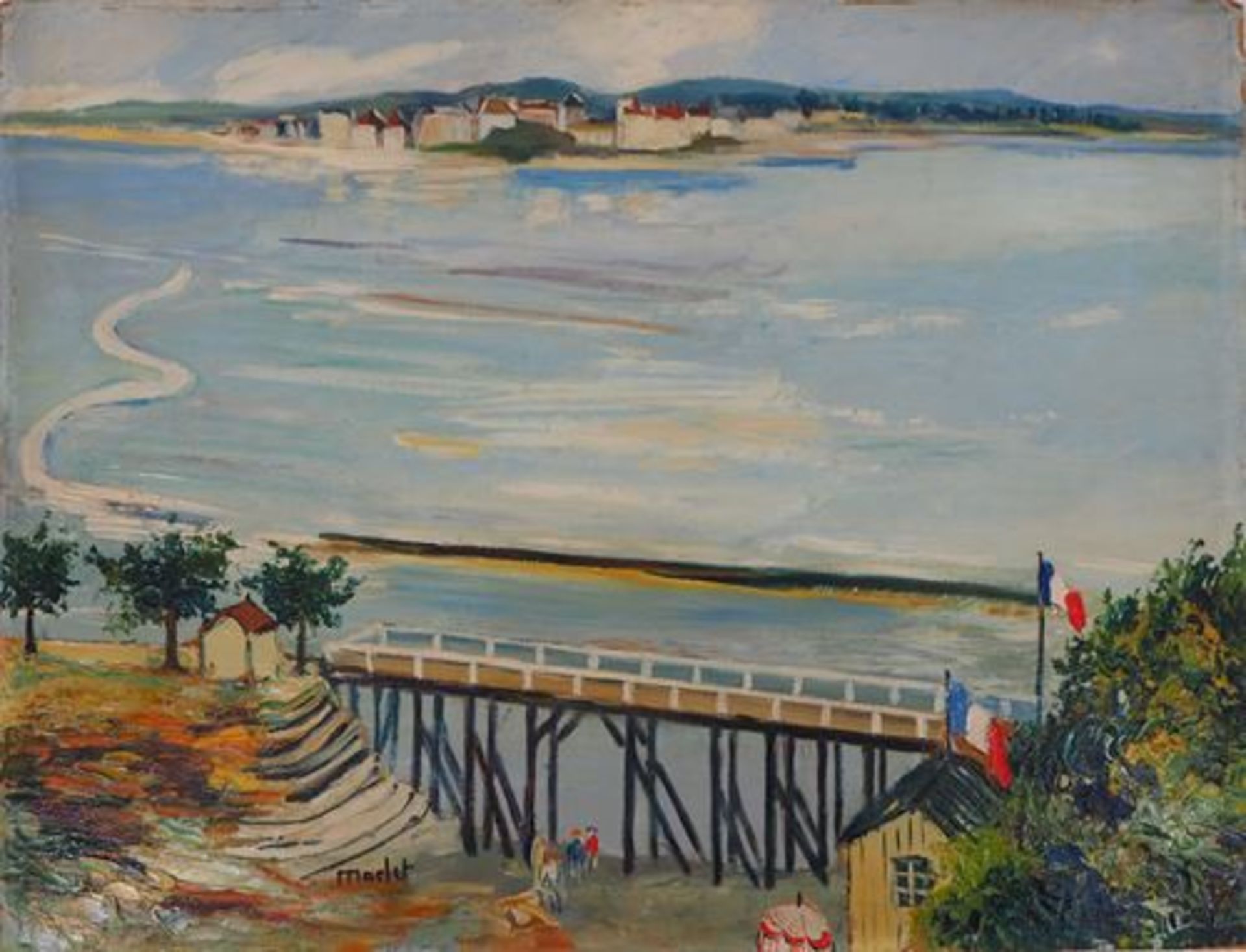 Elisée MACLET Normandy coast, around 1935 Oil on Isorel panel signed bottom [...] - Bild 11 aus 15