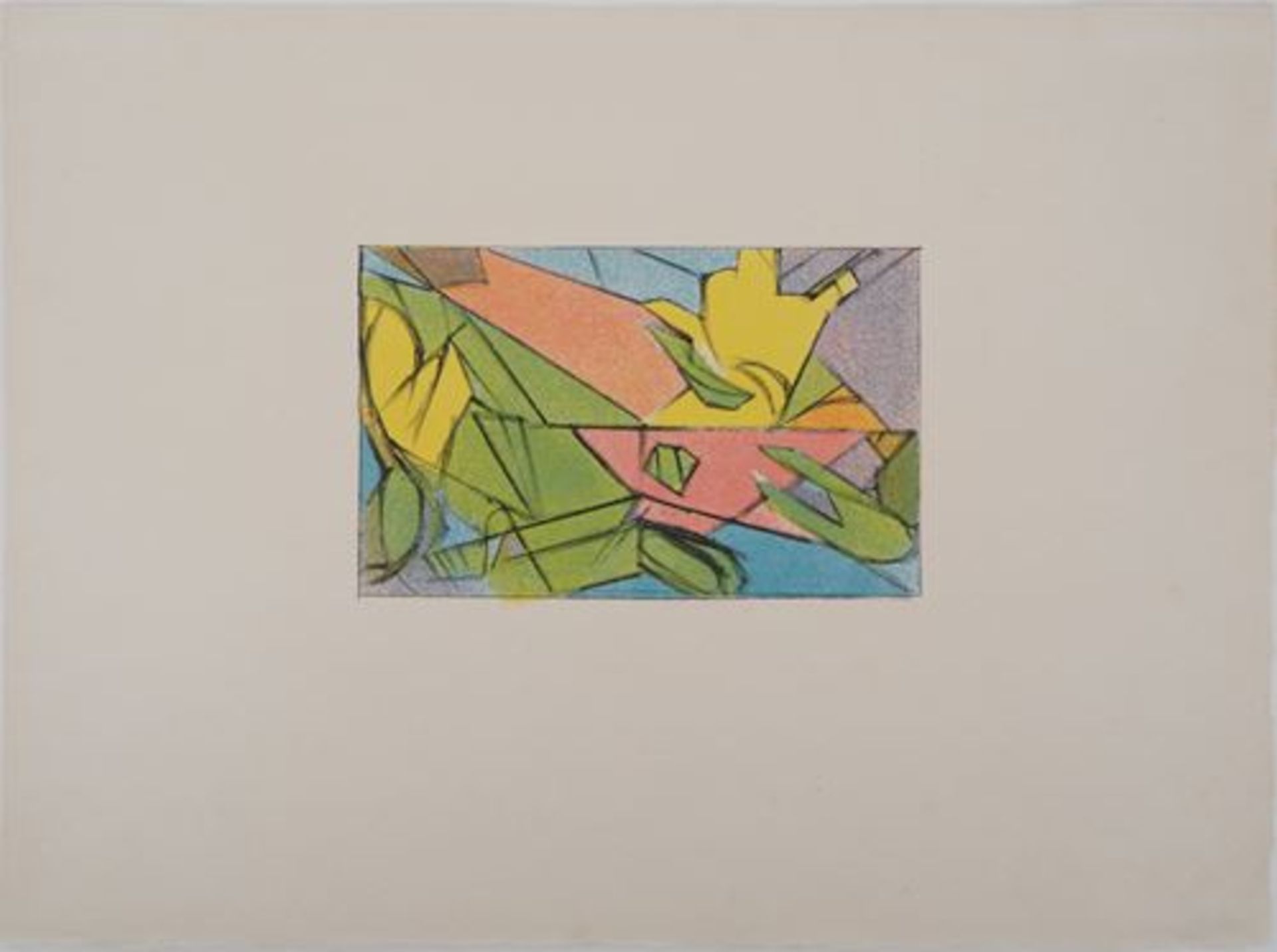 Jacques VILLON Cubist Composition Colour lithograph On Vellum Dimensions: 28.5 x 38 [...] - Bild 2 aus 5