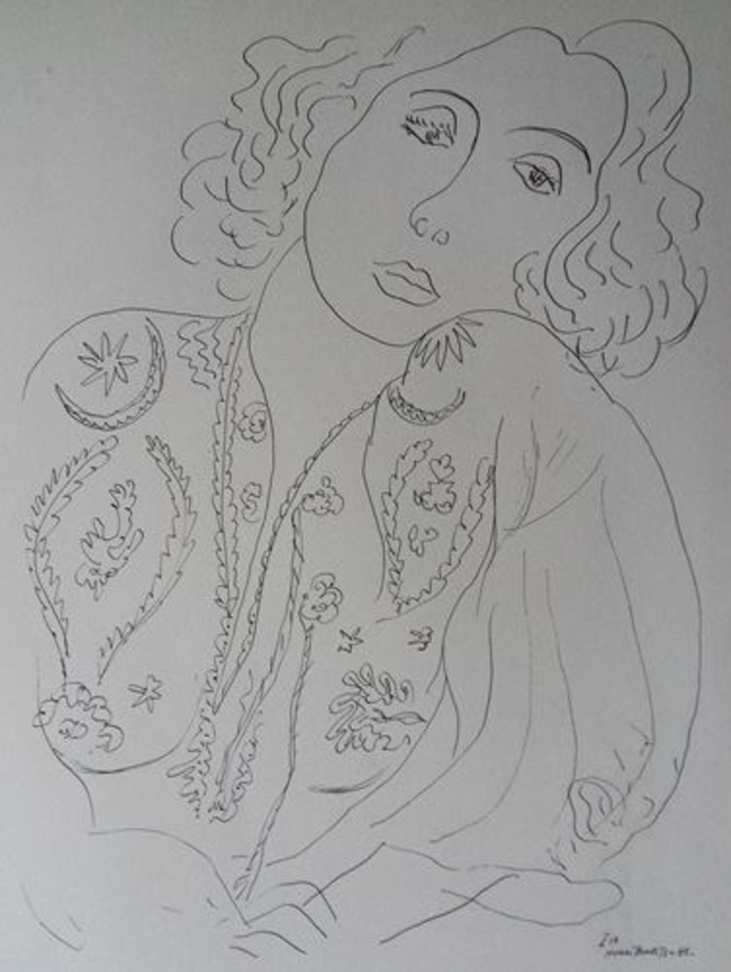 Henri Matisse (1869-1954) (after) Jeune fille ennuyée, 1943 Lithograph on fine [...] - Bild 2 aus 5