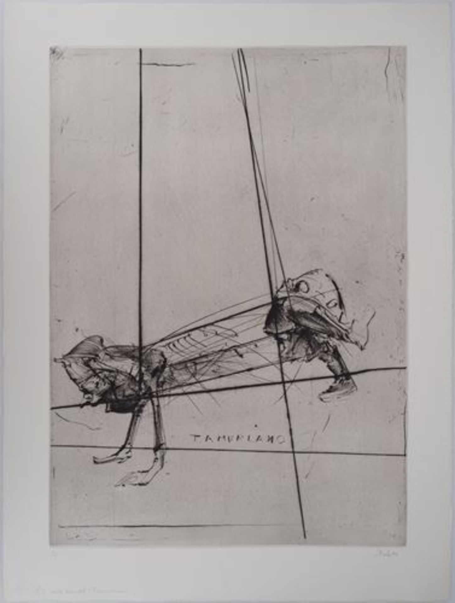 DADO (1933-2010) Tamerlano, 1990 Original engraving Signed in pencil bottom [...] - Bild 5 aus 7