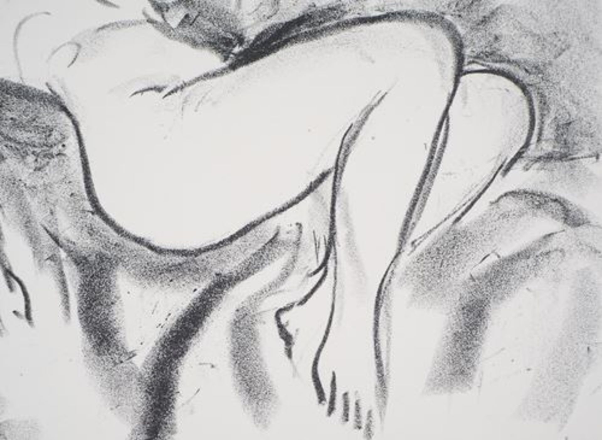 Charles CAMOIN Naked woman on a sofa Lithograph on Vellum paper Signed in [...] - Bild 6 aus 7