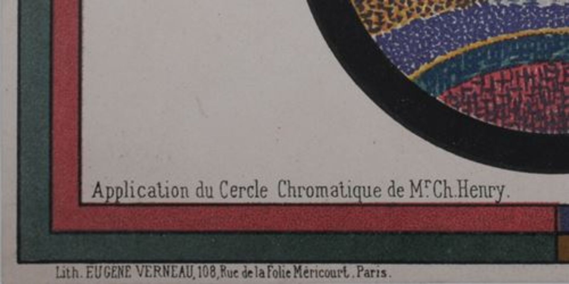 Paul Signac Application du Cercle Chromatique de Mr. Ch. Henry, 1888 Original color [...] - Bild 5 aus 5