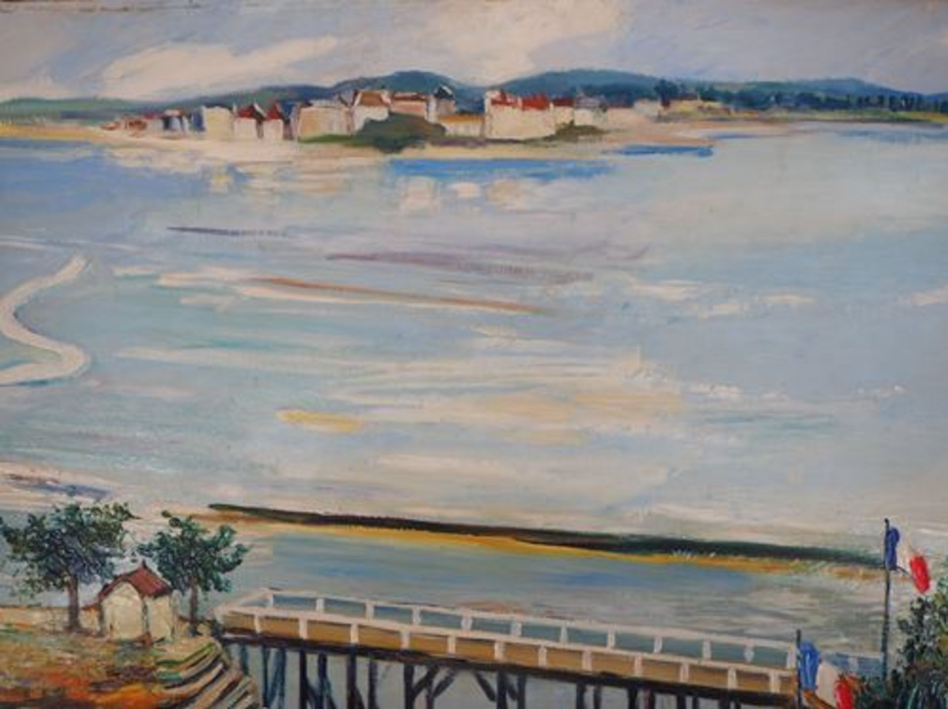 Elisée MACLET Normandy coast, around 1935 Oil on Isorel panel signed bottom [...]