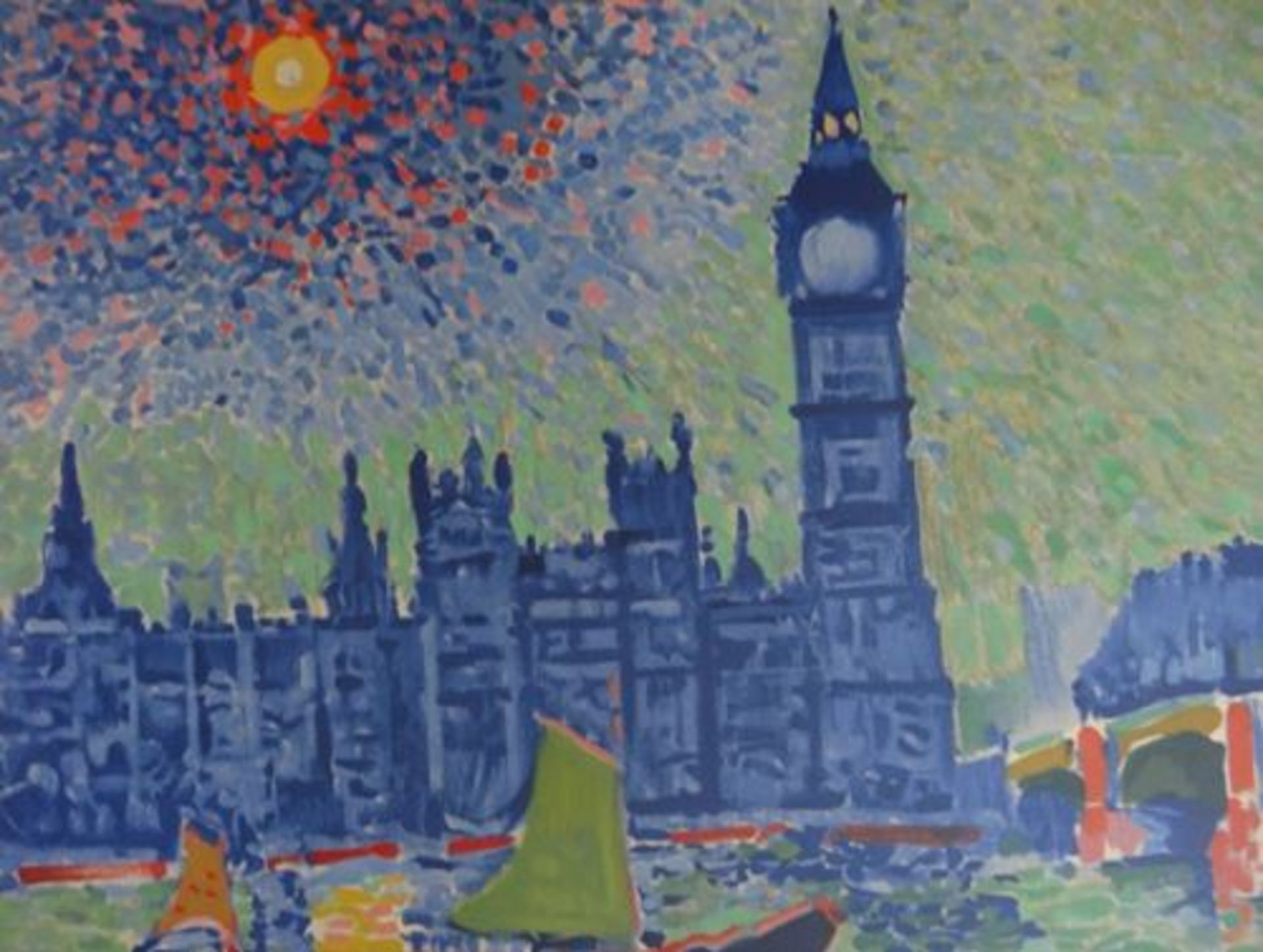 André DERAIN Big Ben Lithograph on vellum Arches paper, after a painting from [...] - Bild 2 aus 4