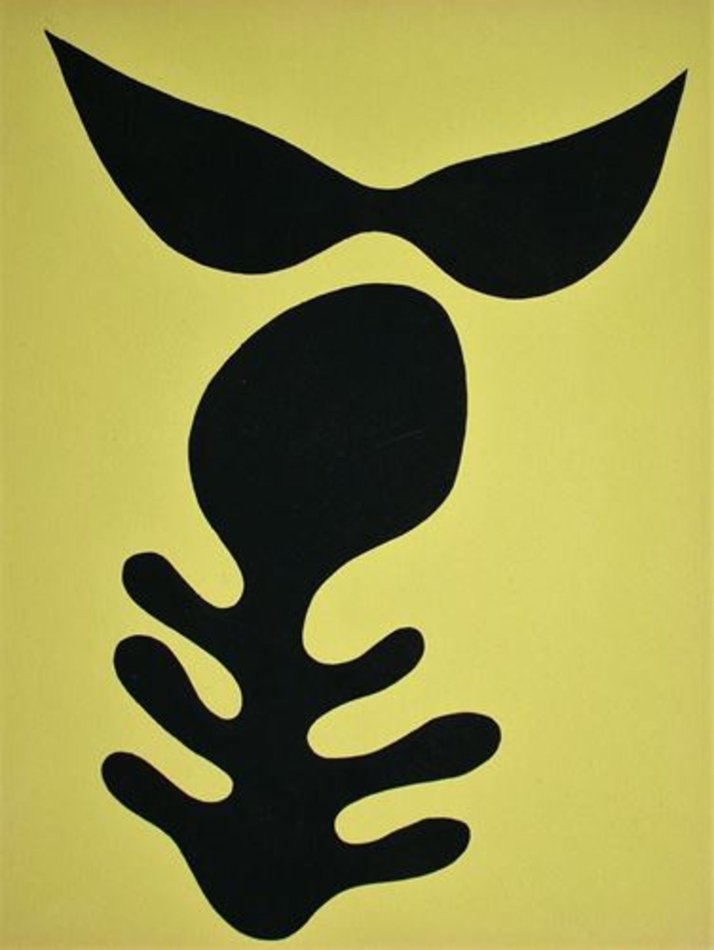 Stencil in black on yellow coloured wove paper, unsigned. Realized in the year 1957 [...]