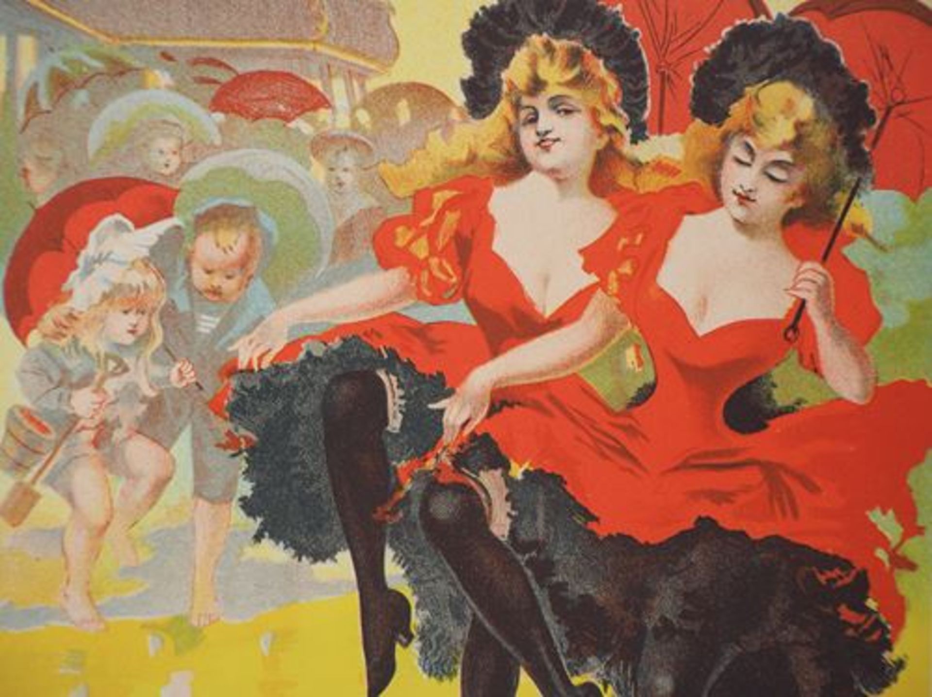 PAL (Jean DE PALEOLOGUE) The Can-can Dancers, 1895 Stone lithograph Printed [...] - Bild 6 aus 8