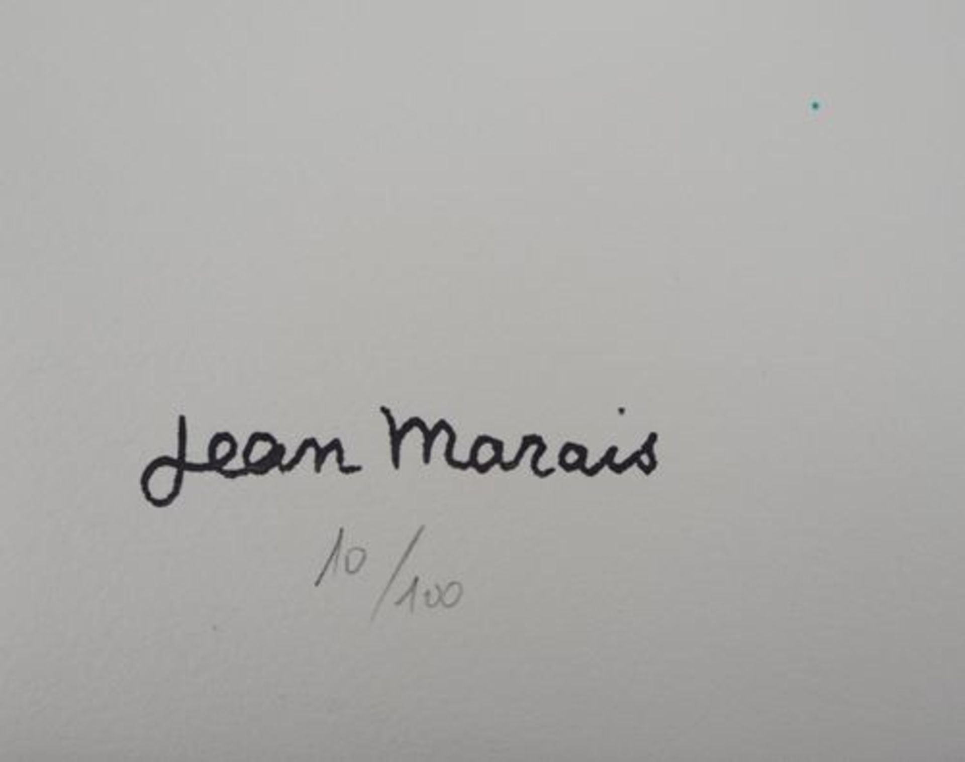 Jean MARAIS Portrait of Jean Cocteau Original lithograph Signed in the plate Signed [...] - Bild 7 aus 8