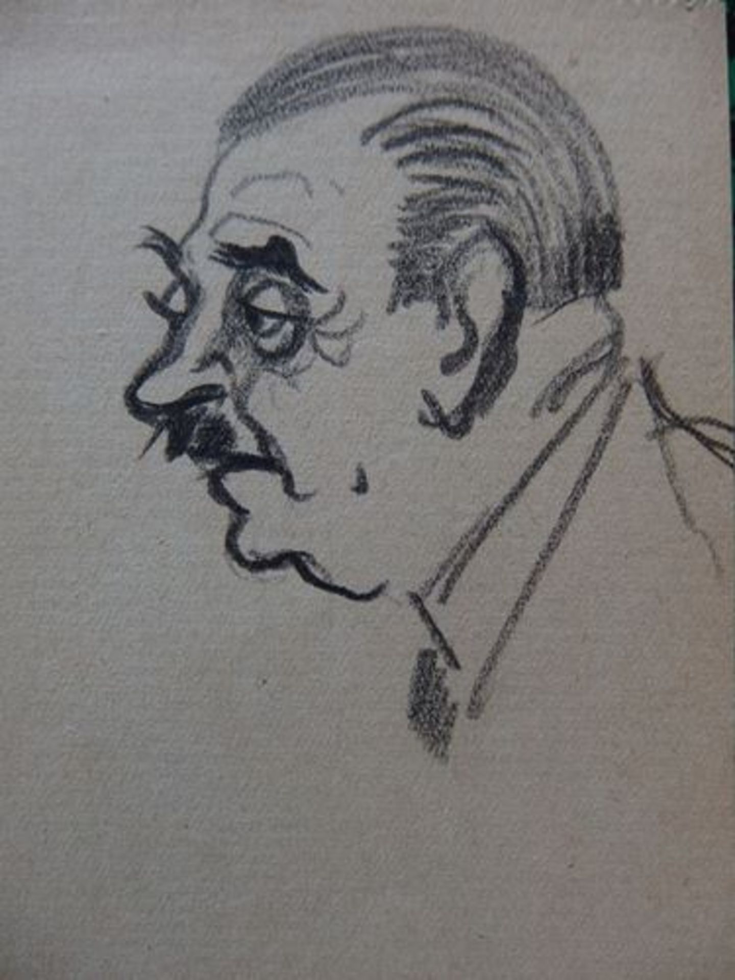 Georges MANZANA-PISSARRO Three Men Lot of 3 original drawing Charcoal on paper [...] - Bild 4 aus 4