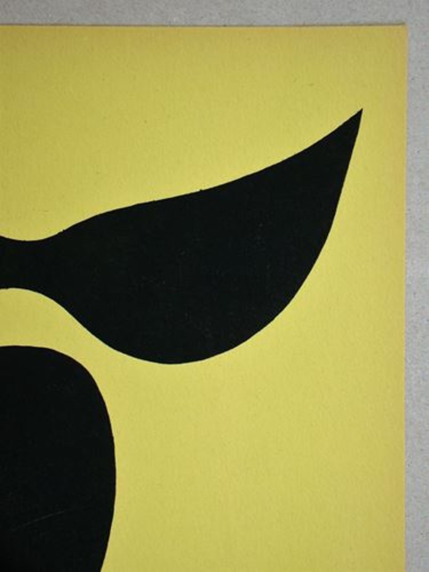 Stencil in black on yellow coloured wove paper, unsigned. Realized in the year 1957 [...] - Bild 4 aus 9