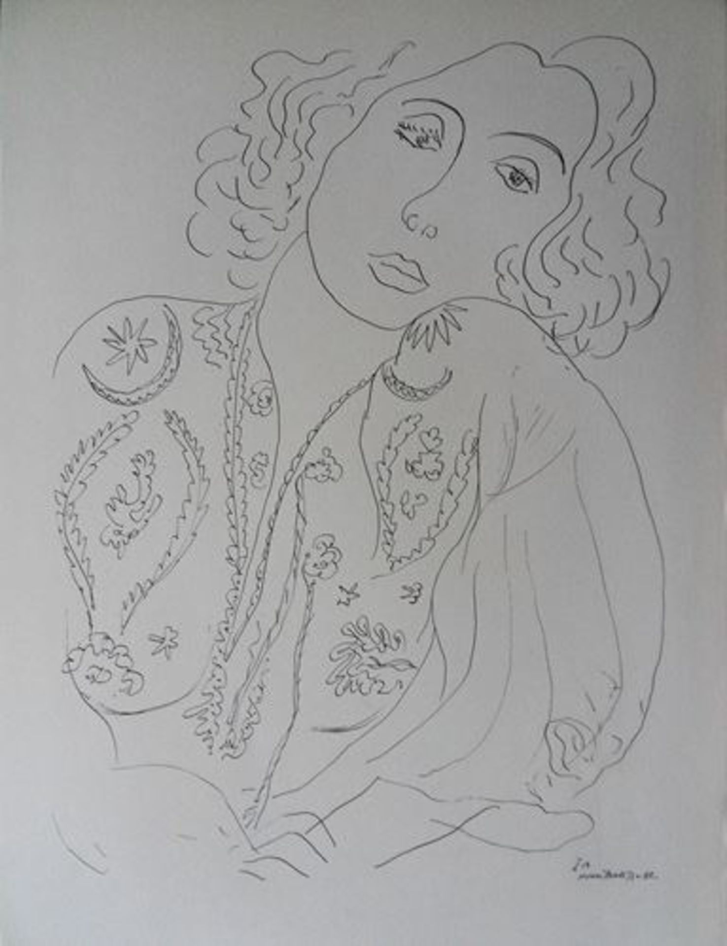 Henri Matisse (1869-1954) (after) Jeune fille ennuyée, 1943 Lithograph on fine [...]