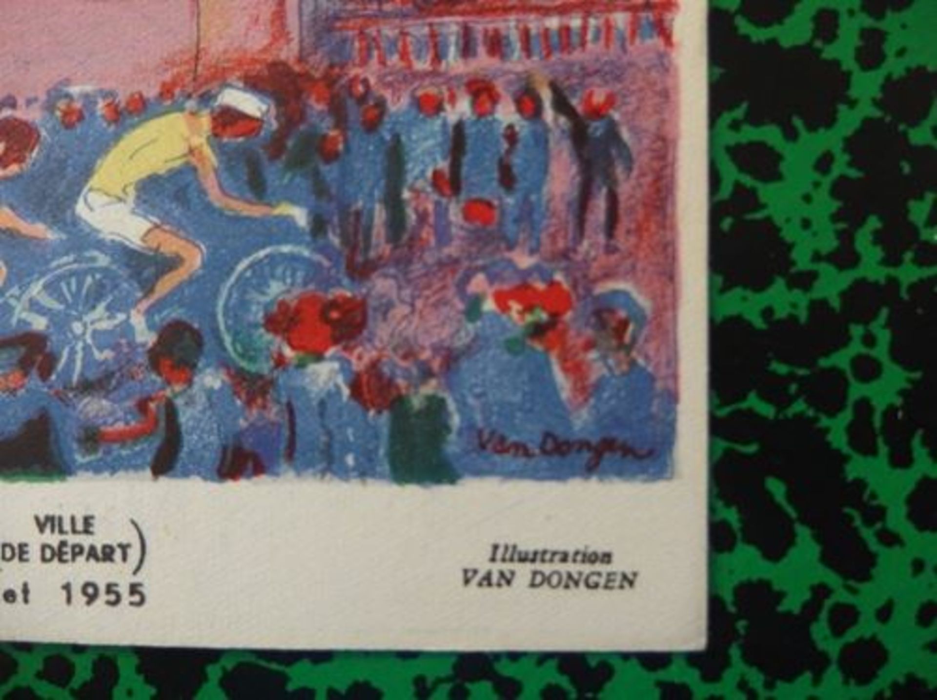 Kees VAN DONGEN The arrival of the Tour de France 1955 Lithograph on Vellum [...] - Bild 5 aus 6