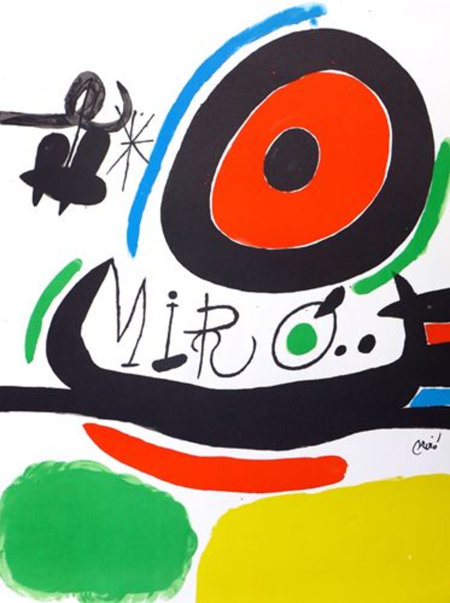 Joan MIRO Tres llibres, 1970 Original lithograph on Guarro paper Signed in the [...]