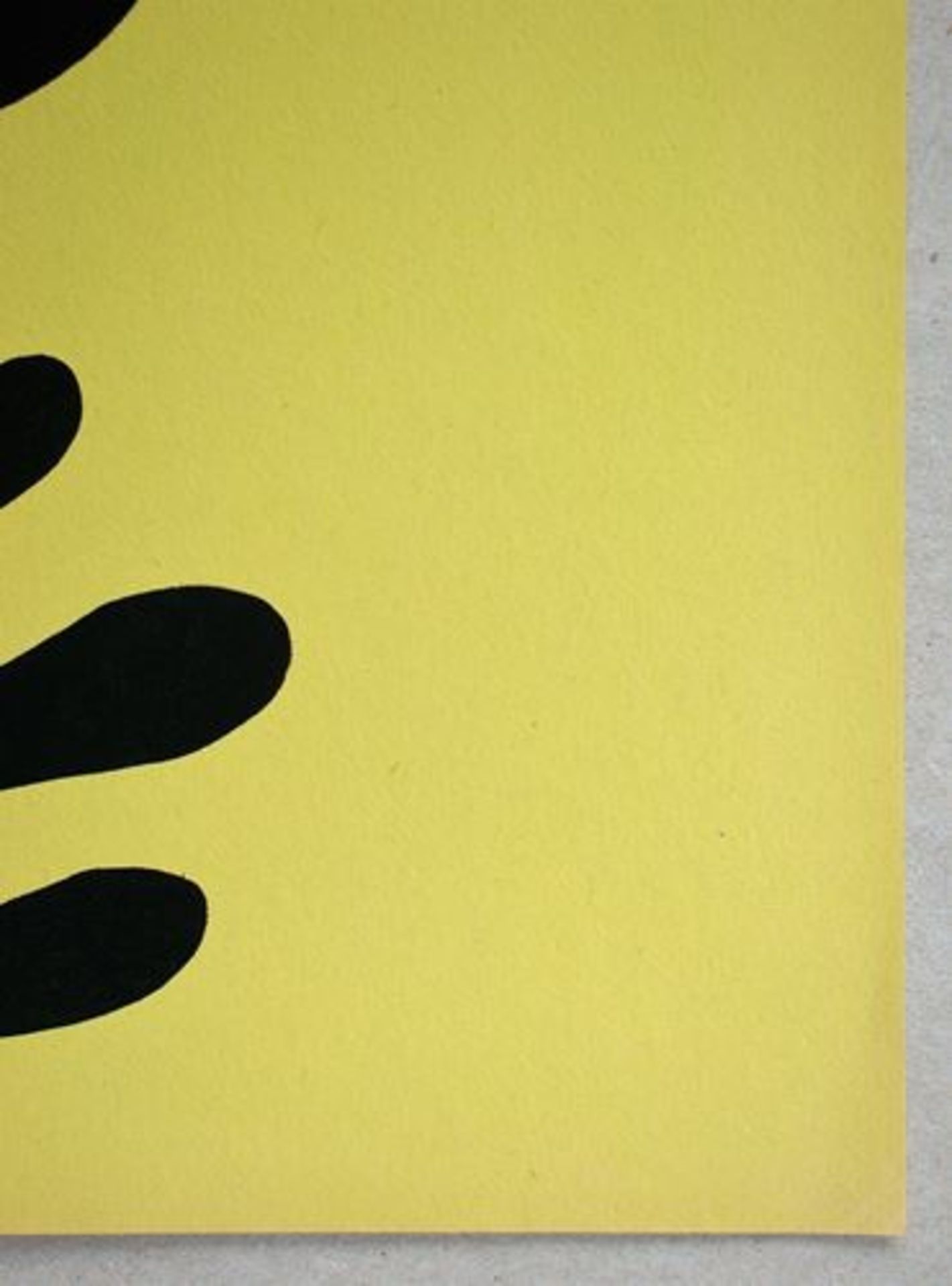 Stencil in black on yellow coloured wove paper, unsigned. Realized in the year 1957 [...] - Bild 6 aus 9