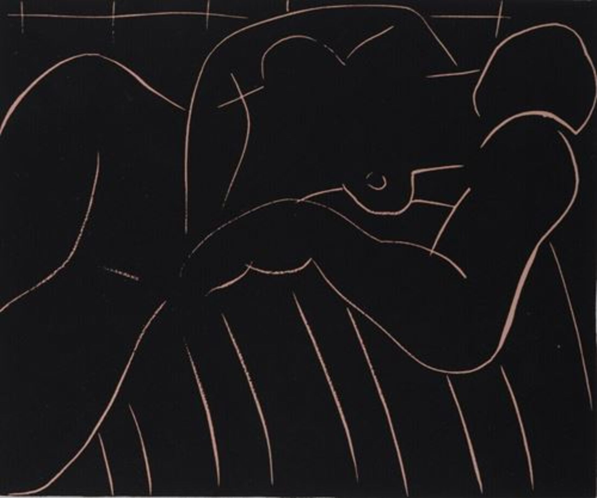 Henri Matisse The nap, 1938 Original linocut etching on vélin paper published [...] - Bild 3 aus 5