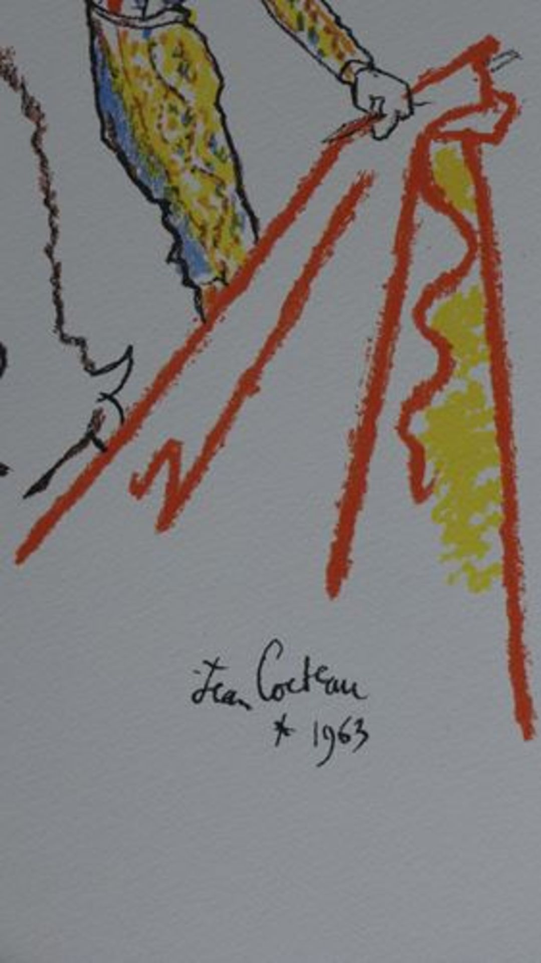 Jean Cocteau Triumphant torreador, 1963 Lithograph Dimensions : 38 cm x 28 cm [...] - Bild 2 aus 2