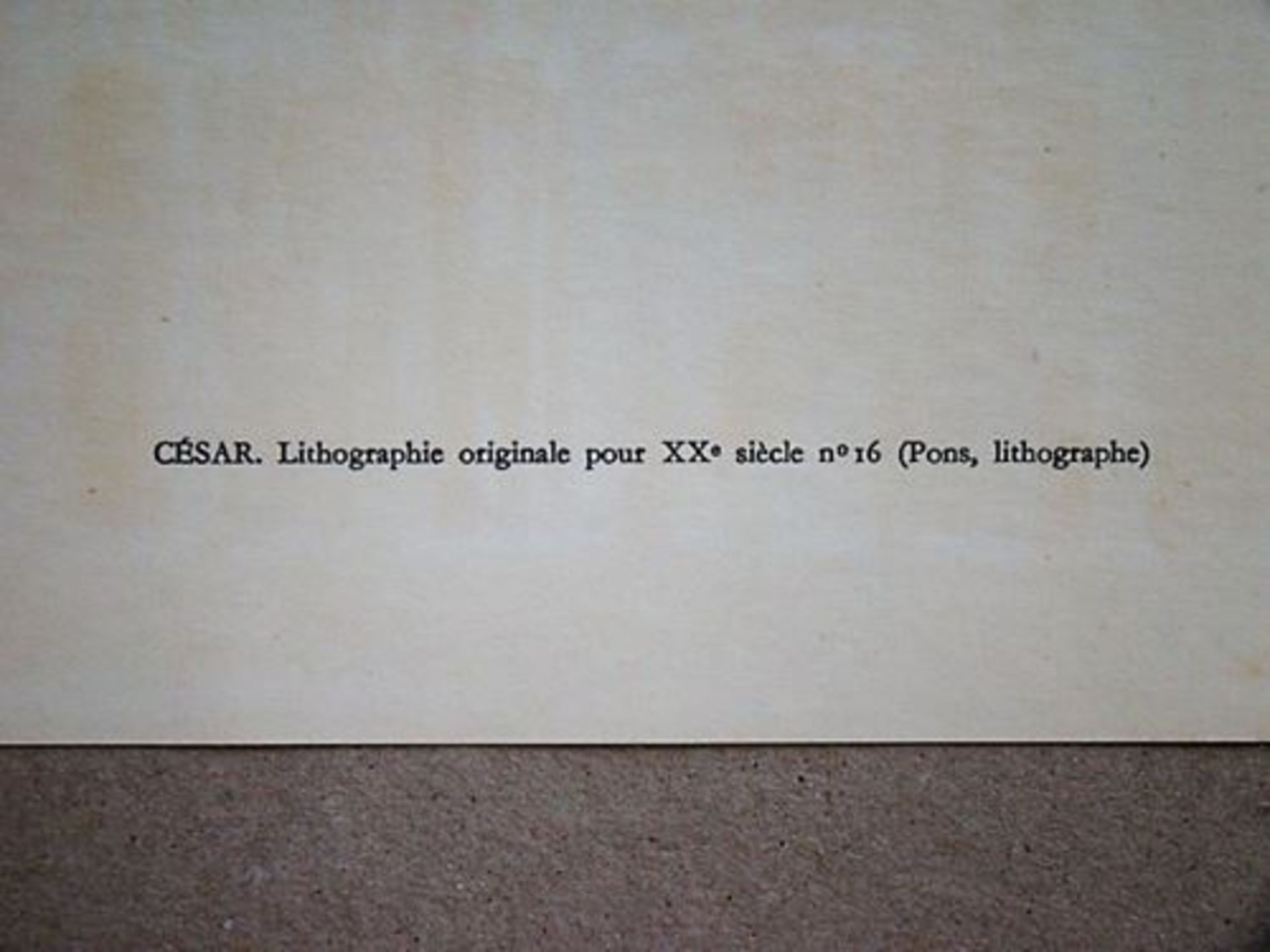 CÉSAR Composition, 1961 Original lithograph in colours on wove paper, [...] - Bild 5 aus 9
