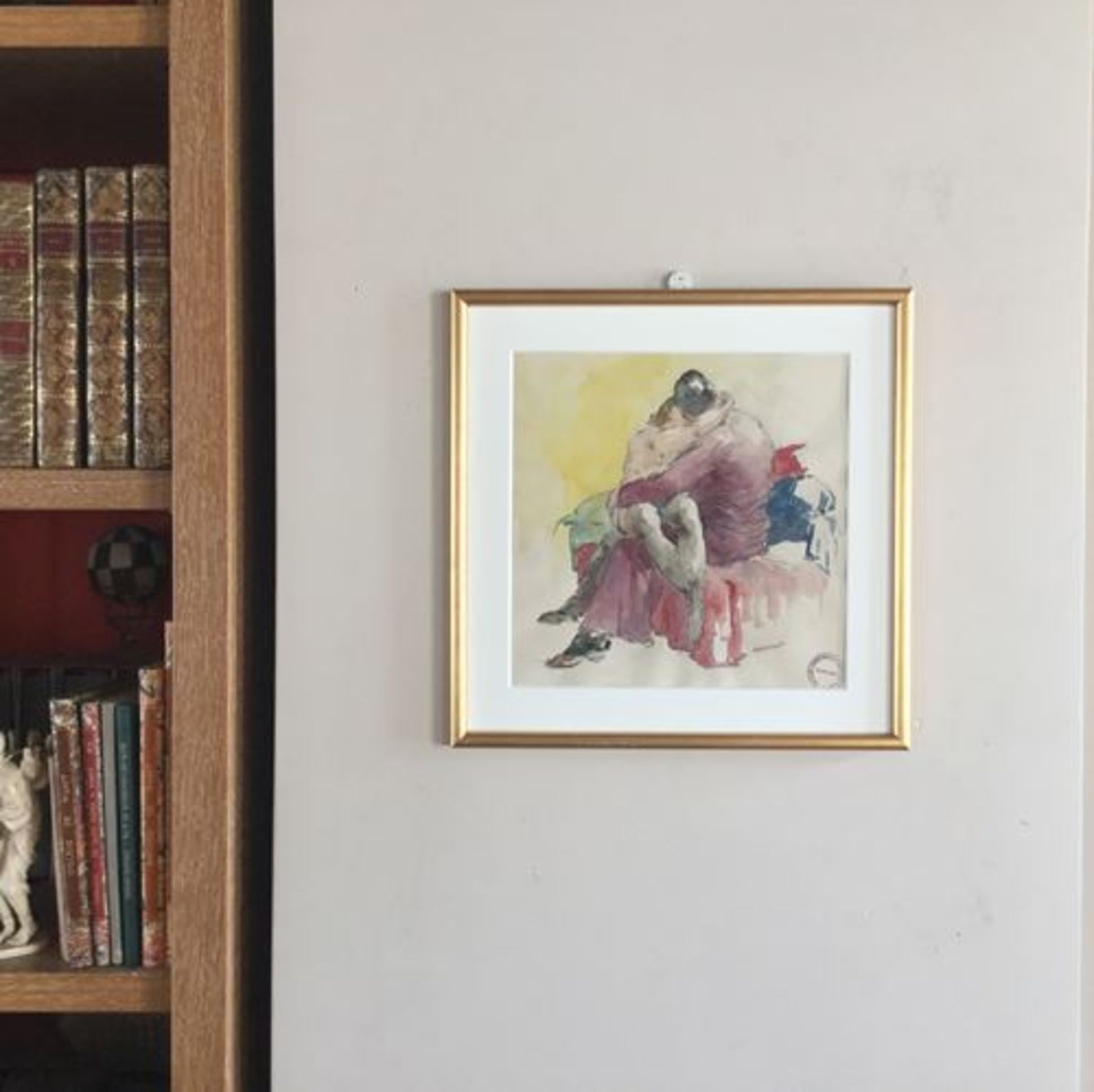 The Kiss. Watercolour, circa 1950 Stamp of the workshop sale (Drouot, [...] - Bild 5 aus 5